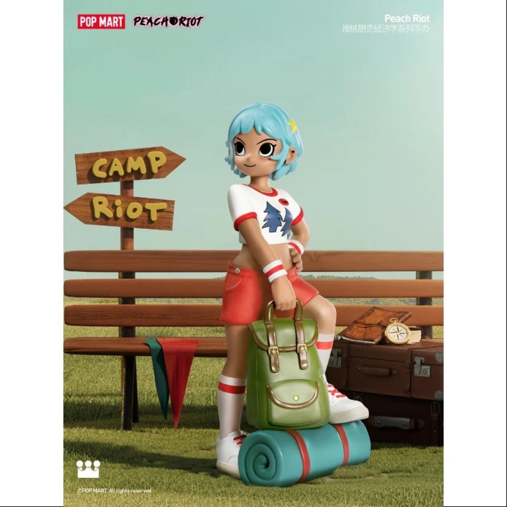 🏕️ Peach 🍑 Riot Rush Hour Camp counselor confirmed open box/not open bag! NEW
